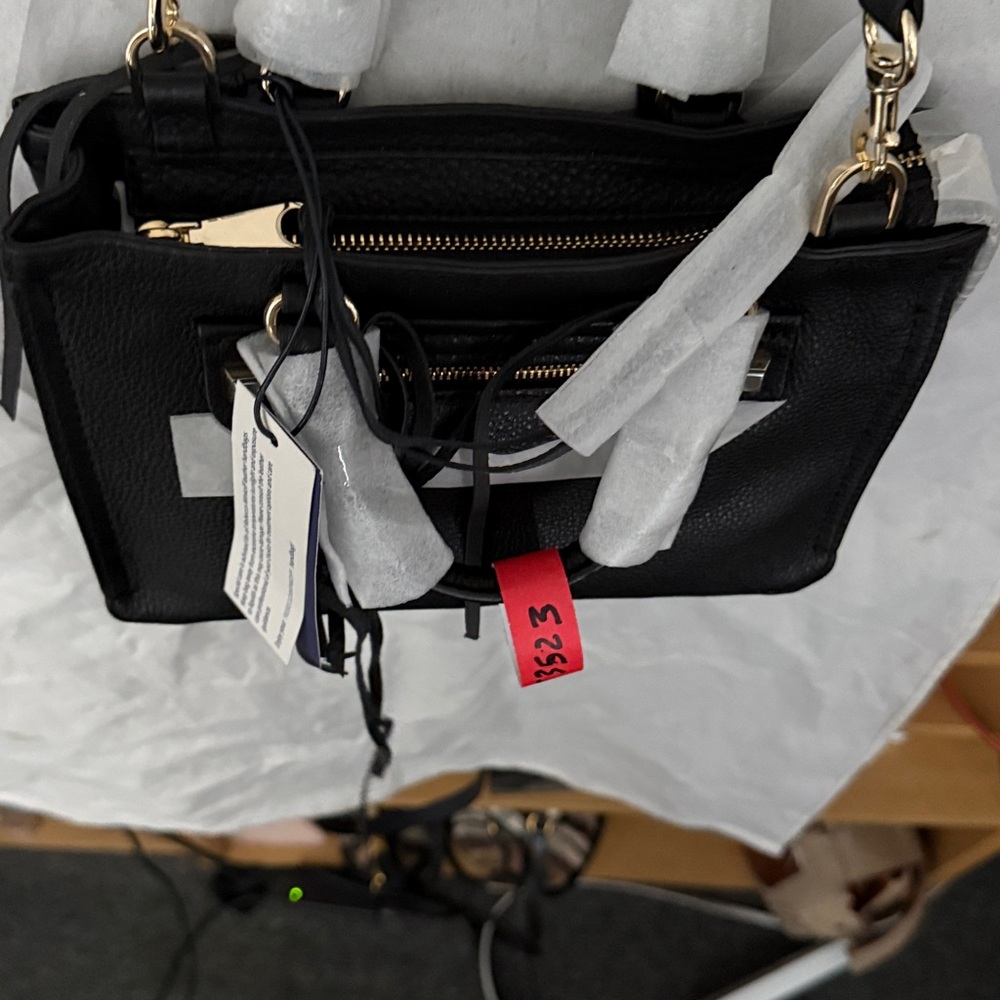 HS16IPBX61 Rebecca Minkoff Micro Regan Satchel w/ gold hardware - Picture 2 of 3